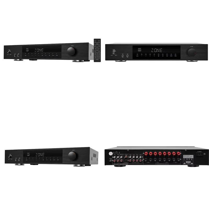 Class D Amplifier - High Power D Class 4-Zone 8-Channel