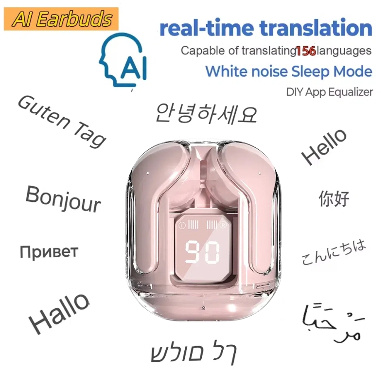 Full Range Speaker - AI Translation Bluetooth Earphones Magic APP