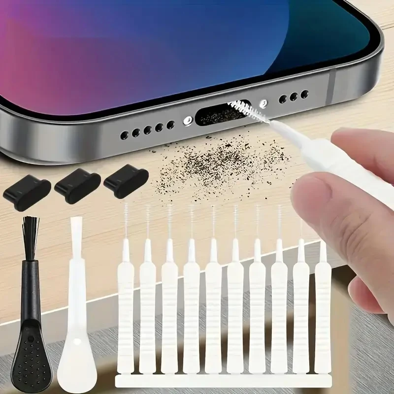 Speaker Kit - 10pcs Mobile phone cleaning brush set,