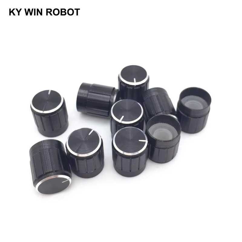 Knob Aluminum - 10pcs 15*17mm aluminum alloy potentiometer 15*17