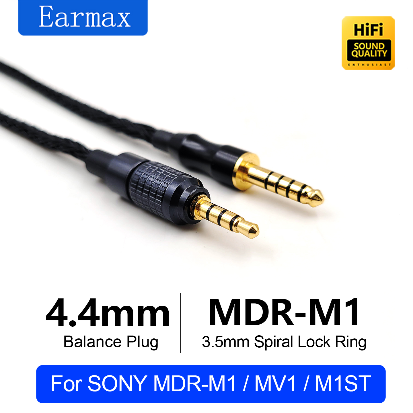 Rca Cable - For SONY MDR-M1 MV1 M1ST 4.4mm