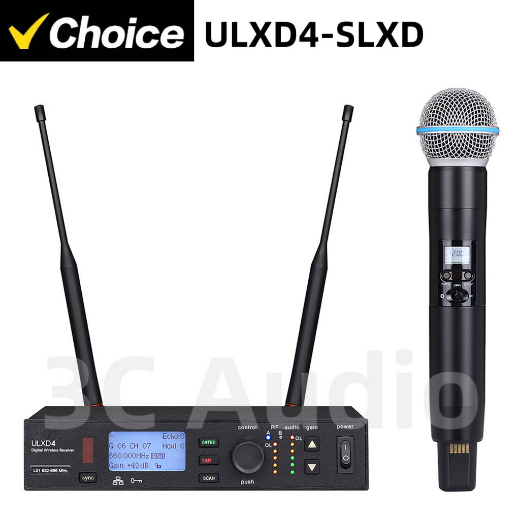 Microphone Capsule - ULXD4-SLXD 500/600MHz Professional Wireless Microphone Single