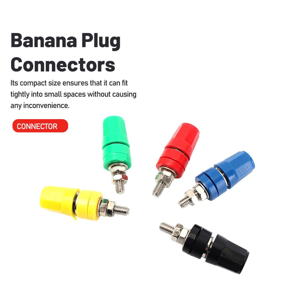 1-6PCS 4MM Banana Socket Insul - огляд і ціна Banana Plug