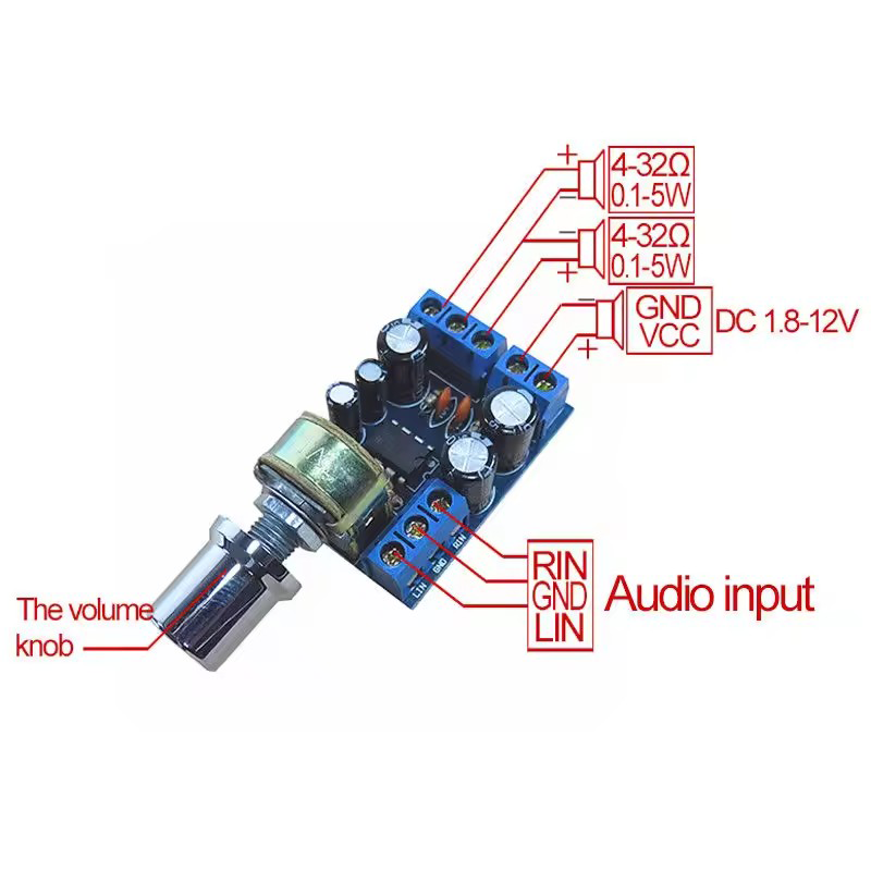 TDA2822 TDA2822M Mini 2.0 Chan - огляд і ціна Volume Control Board