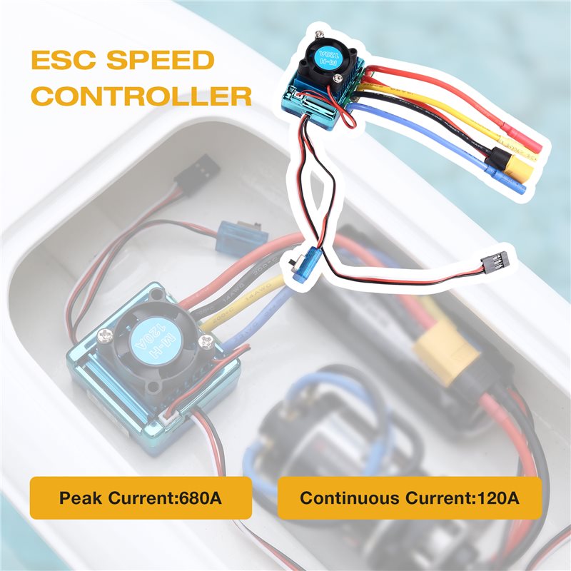 WOWFU-120A Brushless ESC Speed - огляд і ціна Banana Plug