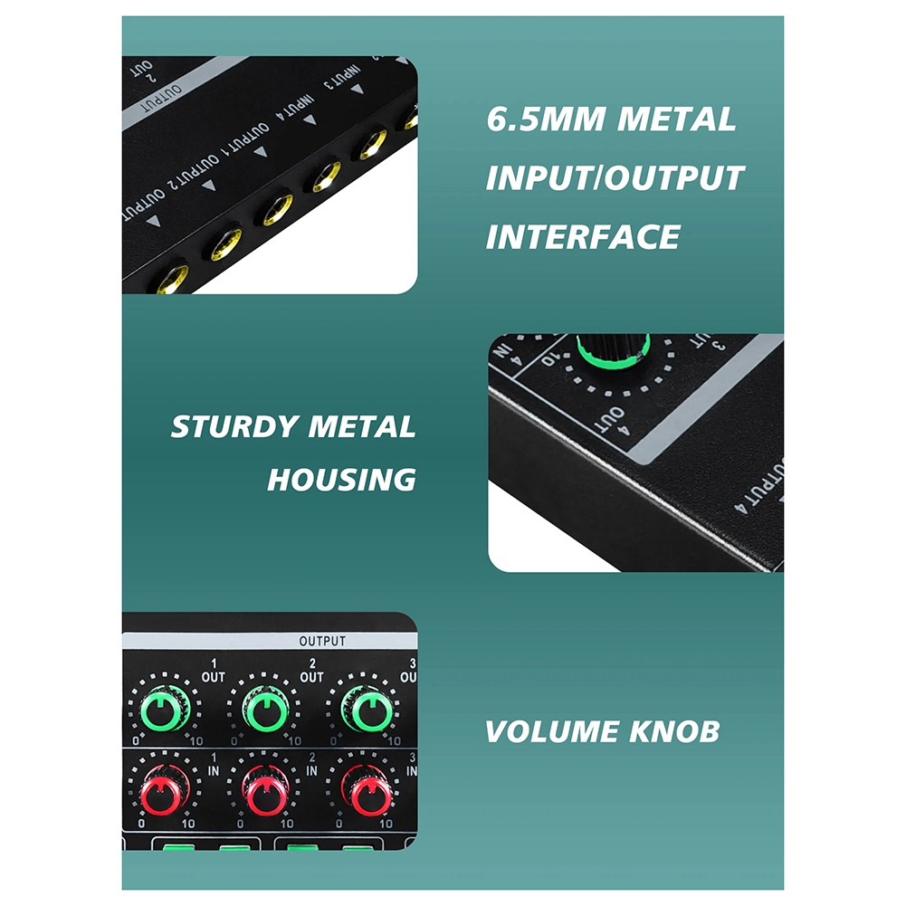 (MEOF] -LQ04 4-Channel Mixer 4 - огляд і ціна Audio Interface