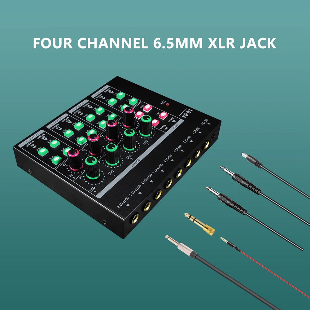 (MEOF] -LQ04 4-Channel Mixer 4 - огляд і ціна Audio Interface