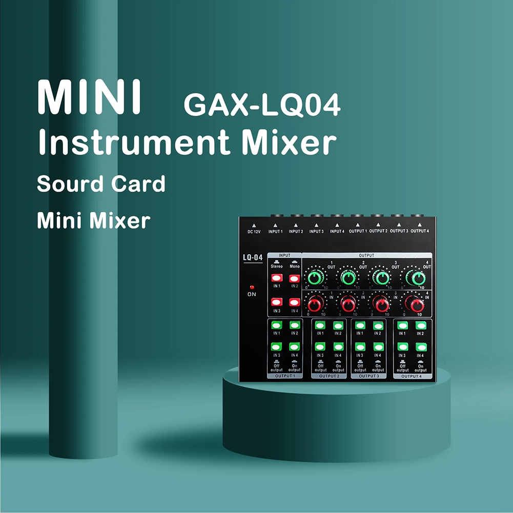 (MEOF] -LQ04 4-Channel Mixer 4 - огляд і ціна Audio Interface