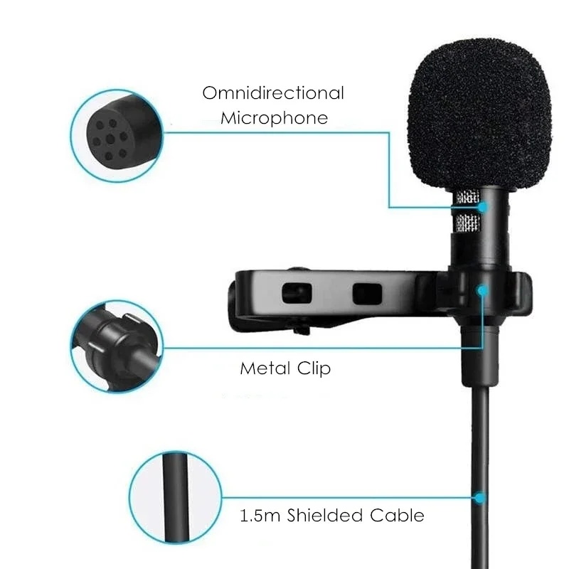 1-4pcs Portable USB Mini Laval - огляд і ціна Microphone Capsule