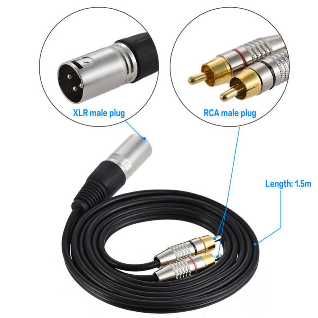 XLR Audio Splitter Cable to Rc - огляд і ціна Audio Cable Rca