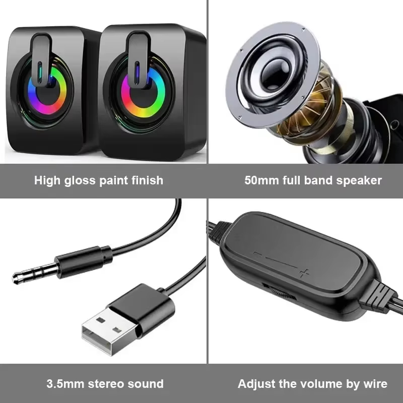 Portable Wired USB Speaker HiF - огляд і ціна Speaker Wire