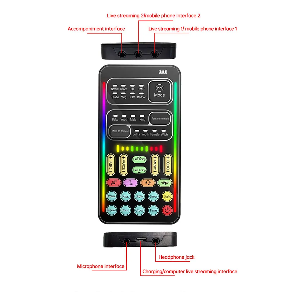 i9 Voice Changer Mini Multiple - огляд і ціна Condenser Microphone Kit