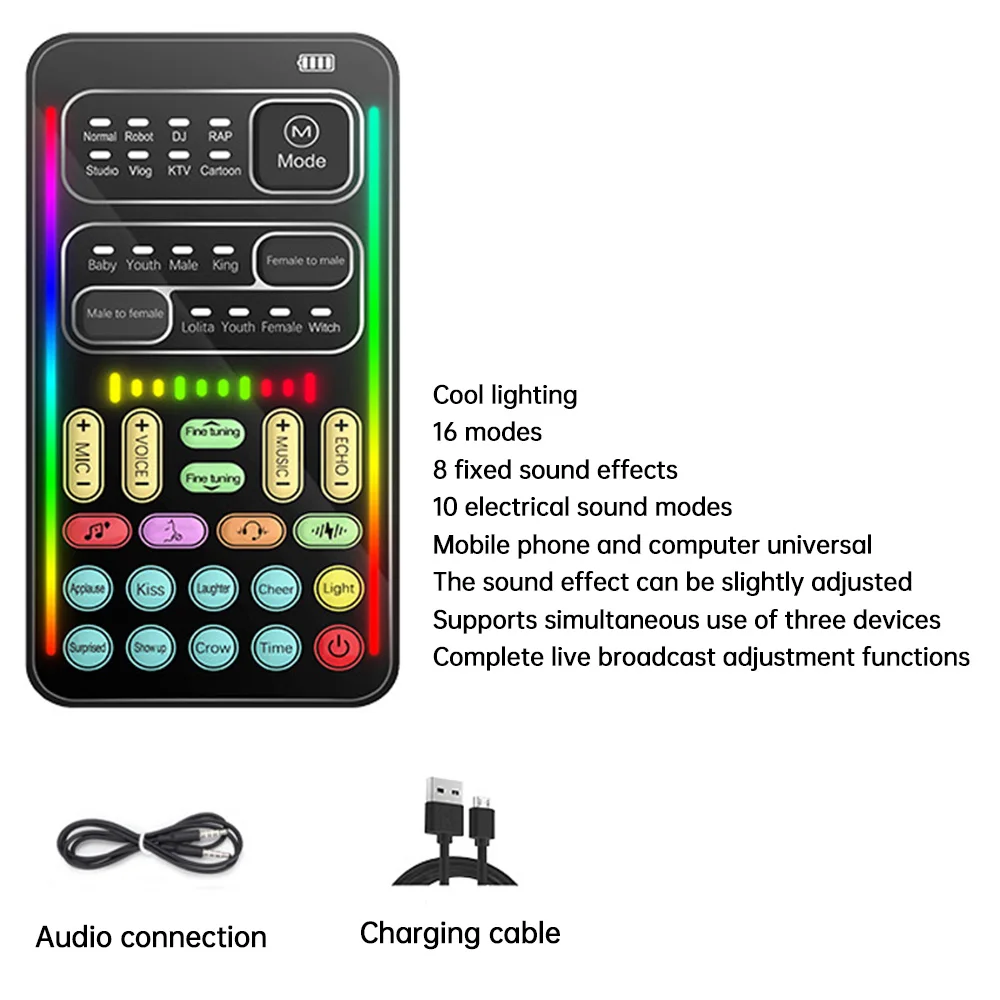 i9 Voice Changer Mini Multiple - огляд і ціна Condenser Microphone Kit