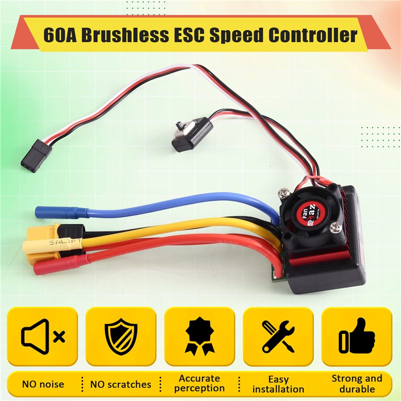 AINY-60A Brushless ESC Speed C - огляд і ціна Banana Plug