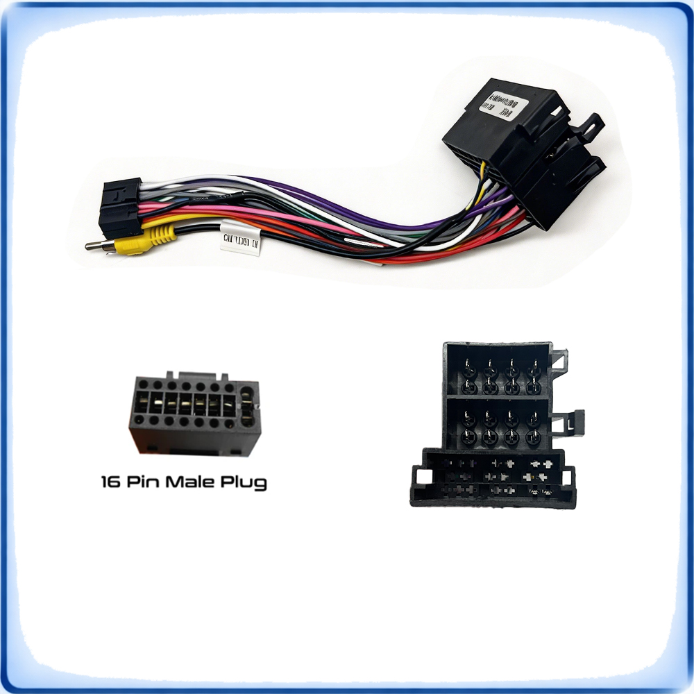 ISO to 16Pin Car Radio Wiring  - огляд і ціна Audio Cable Rca