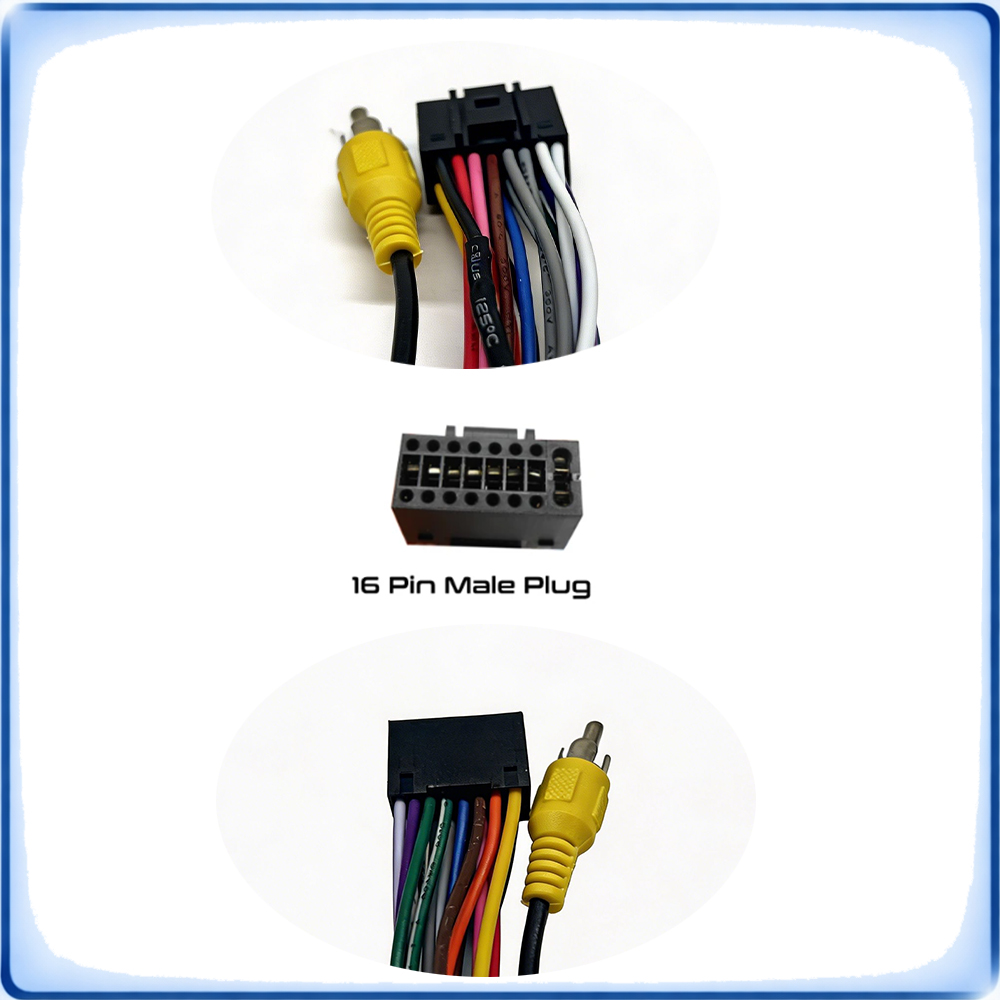ISO to 16Pin Car Radio Wiring  - огляд і ціна Audio Cable Rca