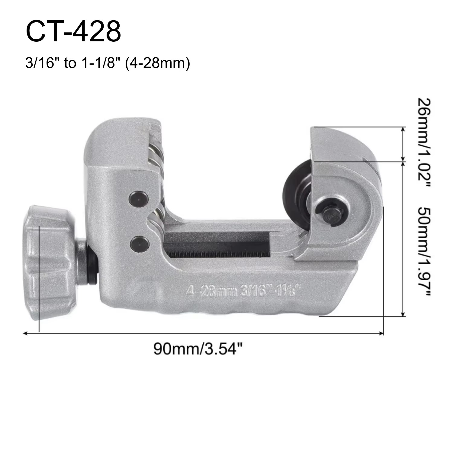 4-28MM Bearing Pipe Cutter Stu - огляд і ціна Knob Aluminum