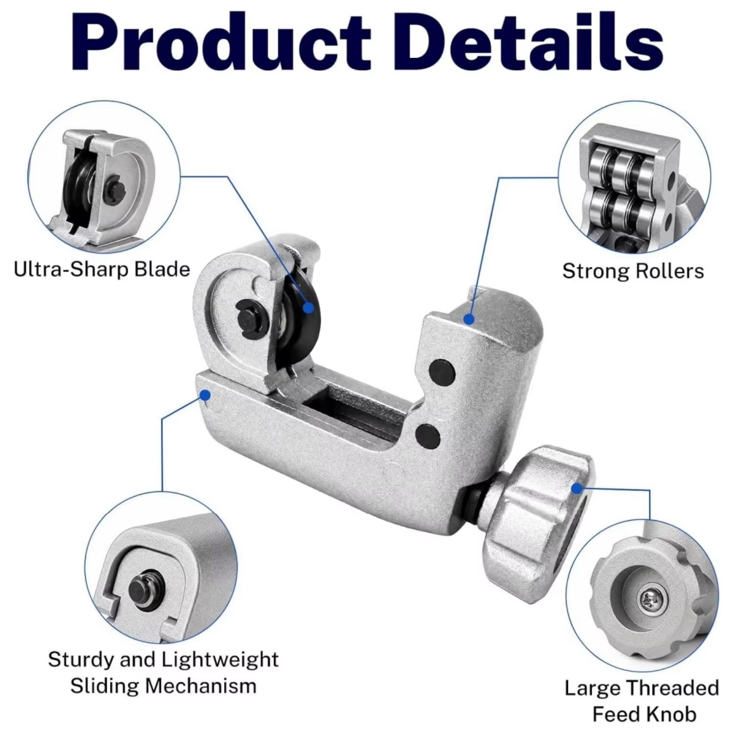 4-28MM Bearing Pipe Cutter Stu - огляд і ціна Knob Aluminum