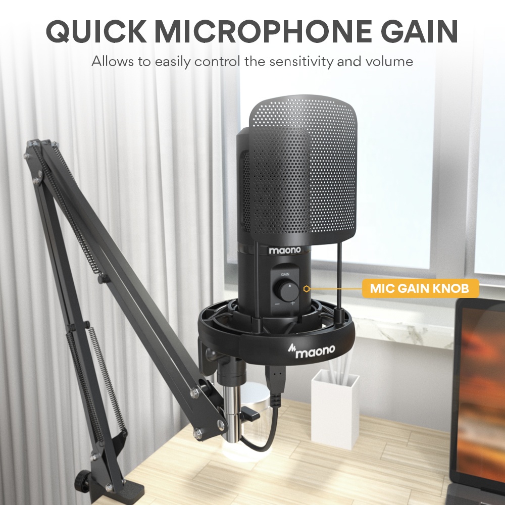 MAONO Professional Microphone  - огляд і ціна Condenser Microphone Kit