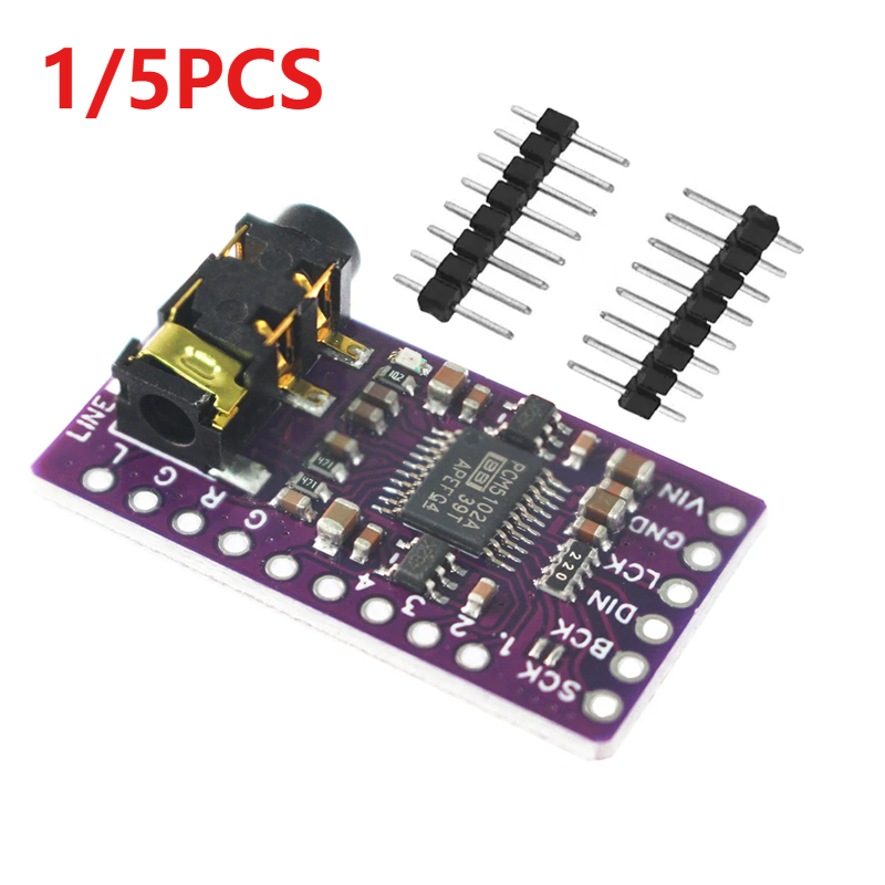 1/5pcs GY-PCM5102 Interface I2 - огляд і ціна Pcm5102