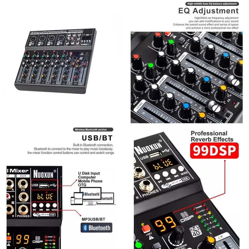 Audio Mixer Sound Board Consol - огляд і ціна Audio Interface