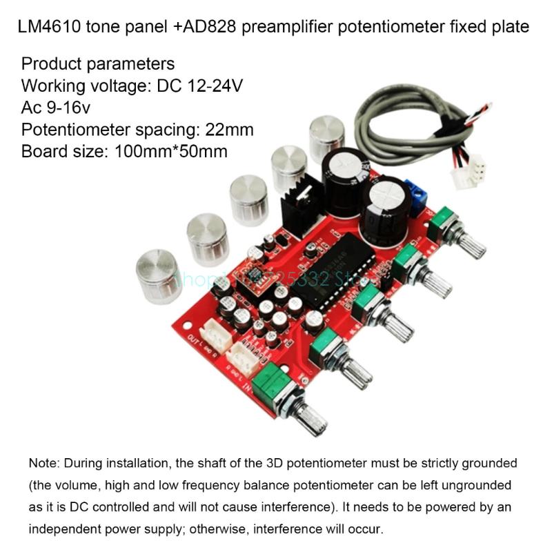 LM4610 Tone Preamp Sound Board - огляд і ціна Volume Control Board