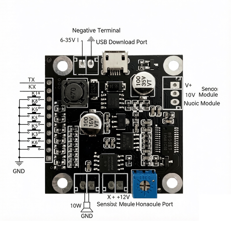 JMR910 Voice Broadcast Module  - огляд і ціна Volume Control Board