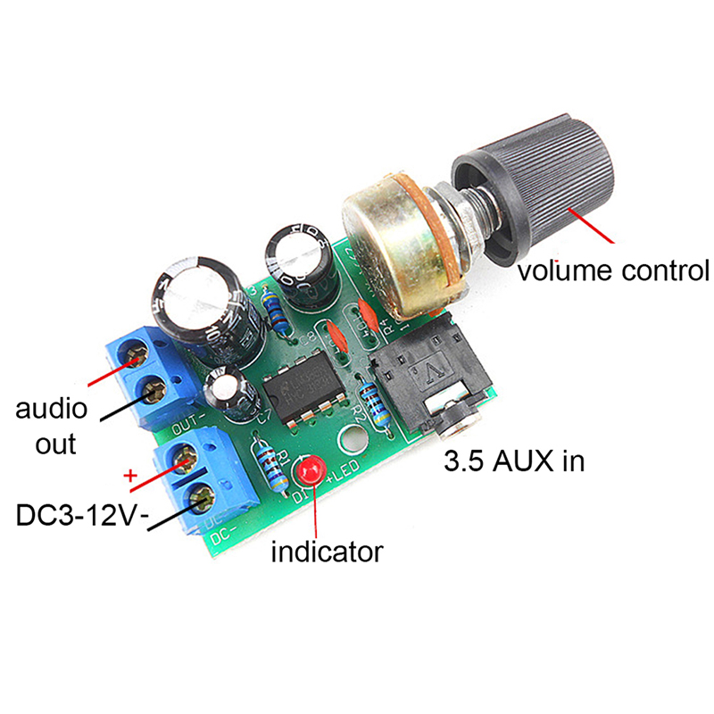 LM386 Audio Amplifier Board Mo - огляд і ціна Volume Control Board