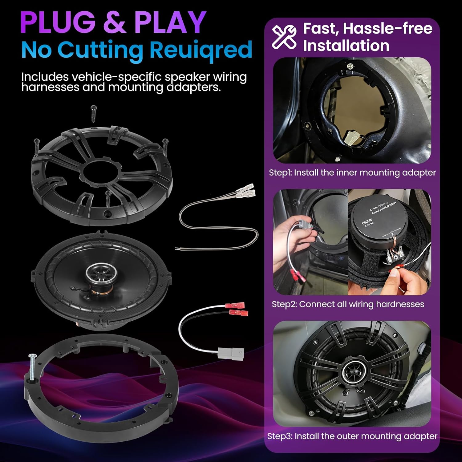 Speakers 6.5 inch for Honda CR - огляд і ціна Speaker Kit