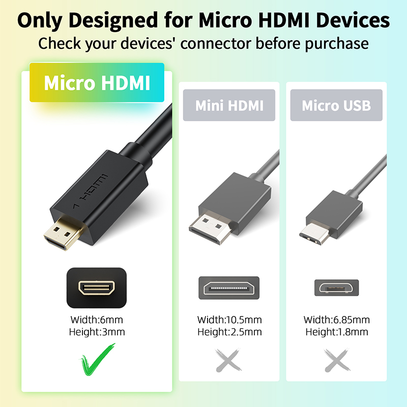 4K Micro HDMI to HDMI Cable Ad - огляд і ціна Mdi Cable