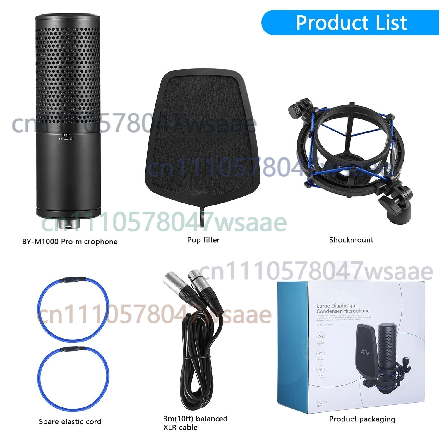 For BOYA BY-M1000 PRO Large Di - огляд і ціна Condenser Microphone Kit