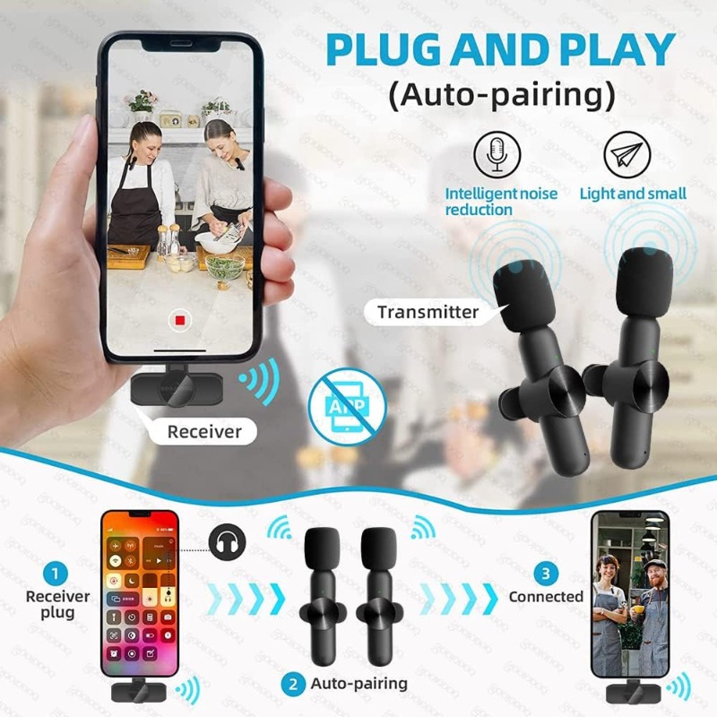 Wireless Lavalier Microphone f - огляд і ціна Condenser Microphone Kit