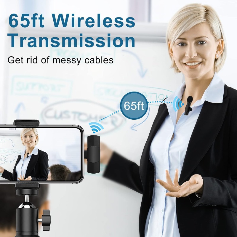 Wireless Lavalier Microphone f - огляд і ціна Condenser Microphone Kit