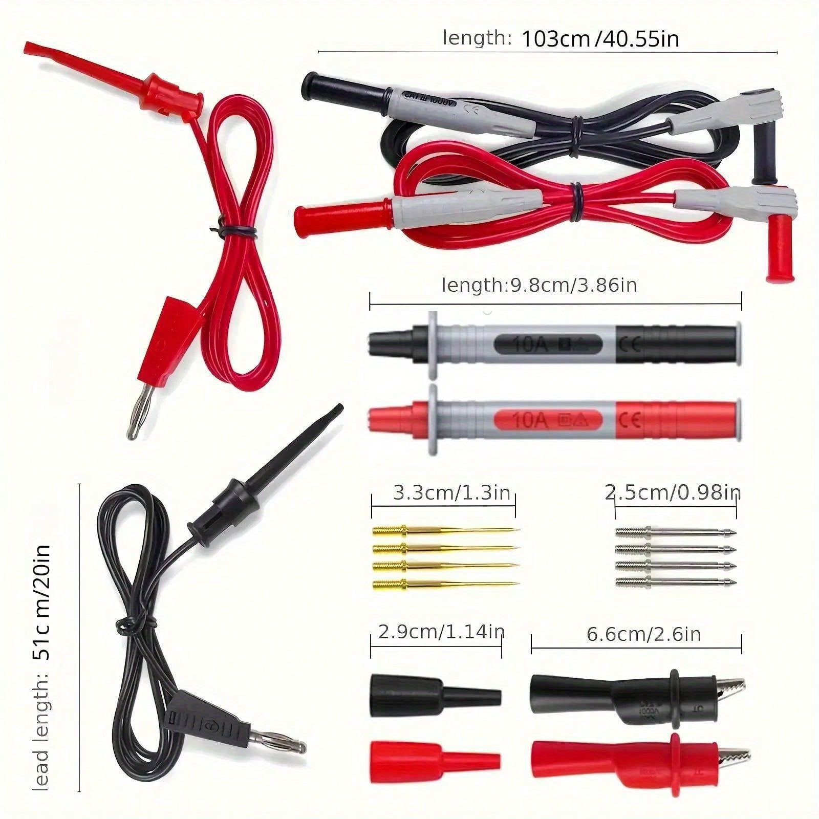 18pcs P1308B Test Lead Kit 4MM - огляд і ціна Banana Plug