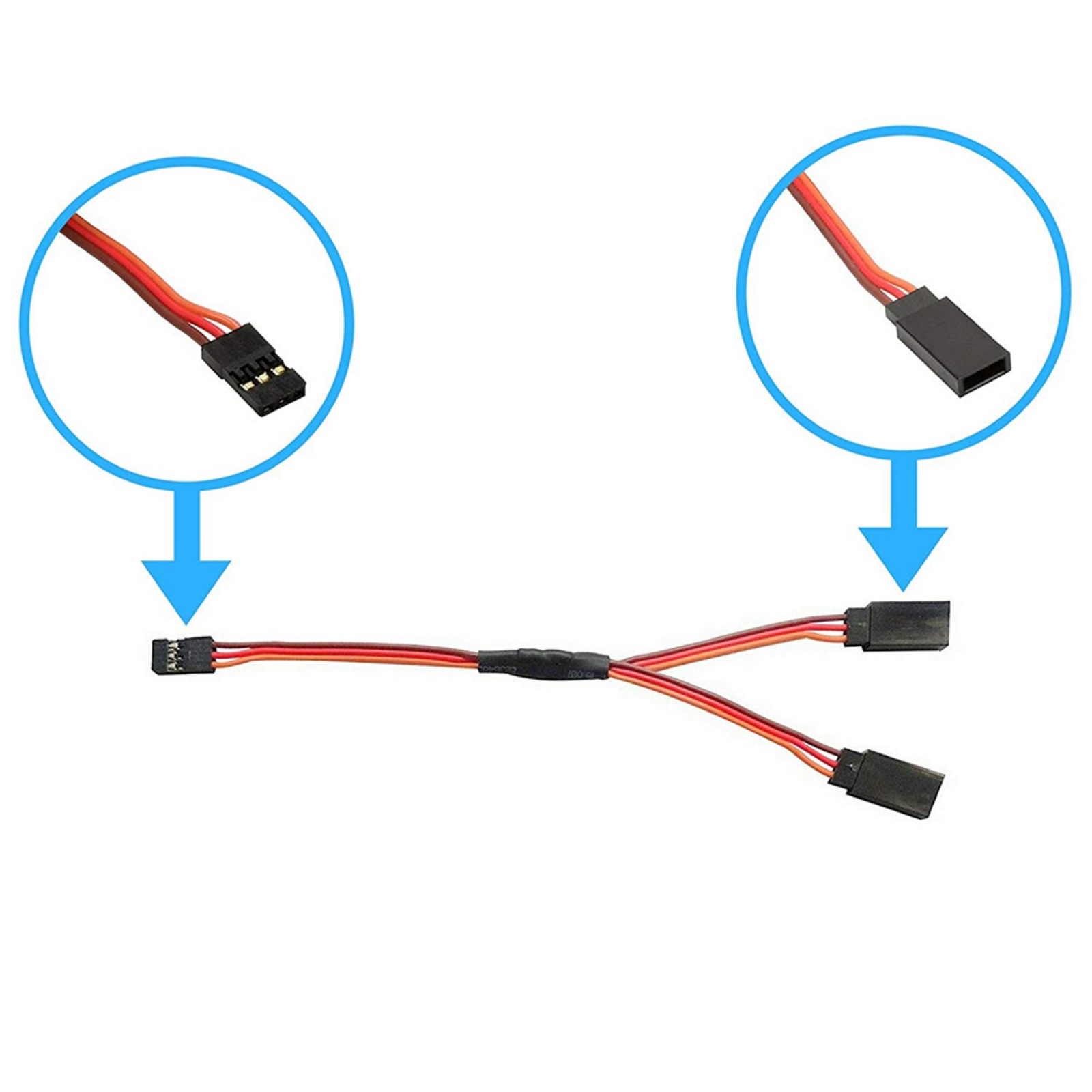 DIYmall JR Style 15cm Servo Y  - огляд і ціна Rca Cable
