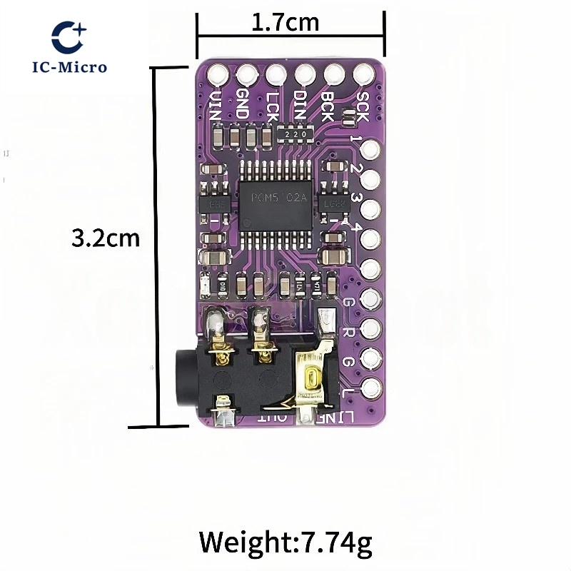 1-10PCS Interface I2S PCM5102A - огляд і ціна Pcm5102